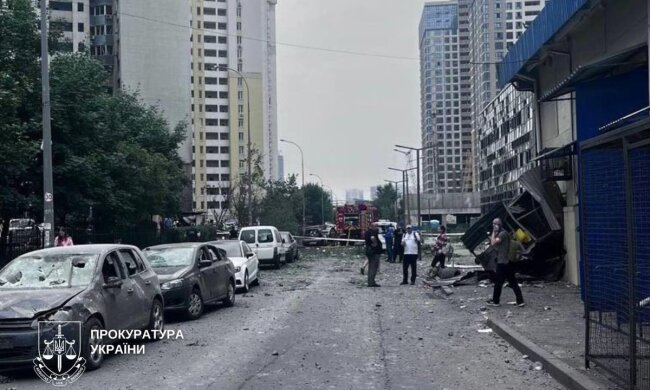 Перекрытие дорог в Киеве из-за атаки РФ