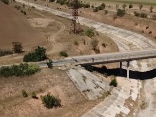 В Крыму начались проблемы с водой, скриншот из видео