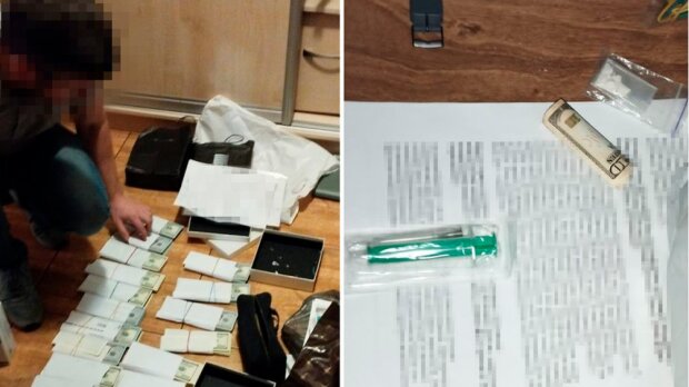 Знайдені гроші та наркотики у Анатолія / фото: Black Box