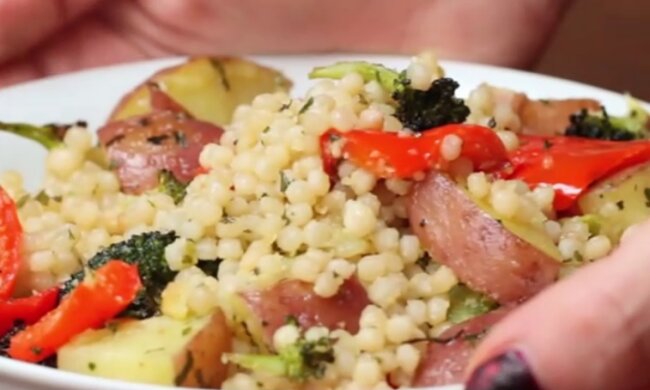 Кус-кус з овочами, скріншот: Telegram