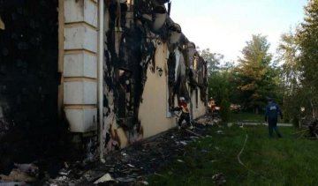 Дом престарелых под Киевом сгорел дотла