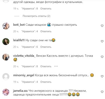 Коментарі на пост зі сторінки "peopletalk" в Instagram