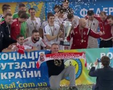 Футзальный Локомотив второй раз подряд стал обладателем Кубка Украины
