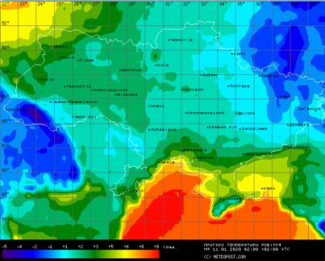 Погода в Україні, фото: Meteopost com