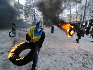 Евромайдан, протестные акции - фото Андрея Еловикова