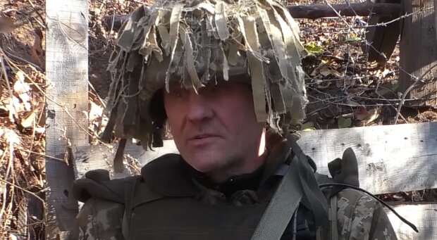 Український військовослужбовець, скріншот: Facebook