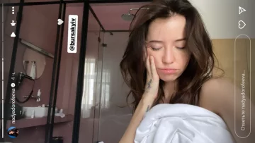 Stories Наді Дорофєєвої, скріншот: Instagram