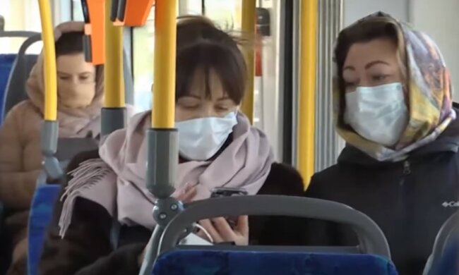 транспорт в карантин, скріншот з відео