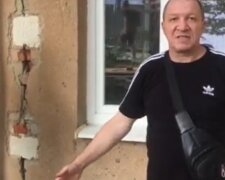 У Львові розвалюється будинок, кадр з відео: Facebook Олег Дзюра