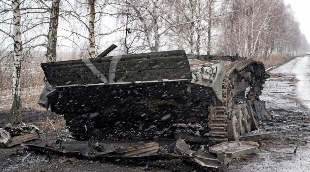 Уничтоженный танк. Фото: Макс Левин