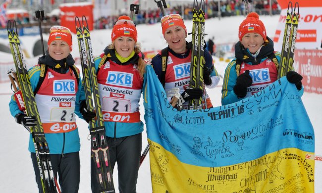 Украинские биатлонистки утерли нос россиянкам и захватили лидерство в Кубке наций