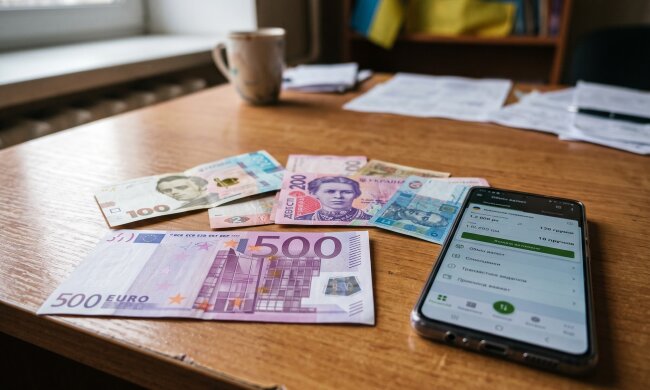 500 євро банкнота гривні