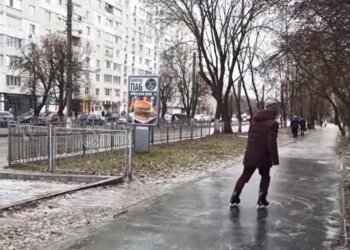 Гололедица, скриншот видео