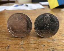 пам'ятні монети НБУ 10 гривень Дніпропетровщина Кіровоградщина