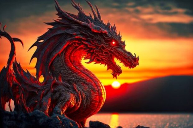 Дракон, символ 2024 года, фото Pinterest