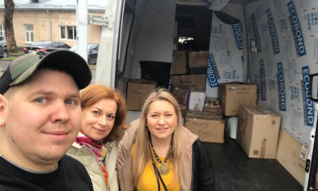 гуманітарні вантажі до Чернігова, Сум, Тростянця, Бучі