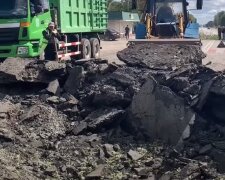 Місця влучання ракет. Фото: скриншот з відео