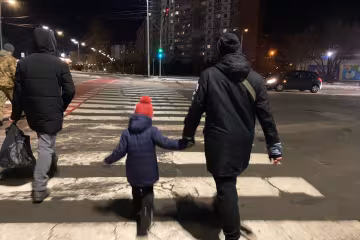 Украинцы, зима, ребенок, фото: Знай.ua