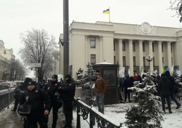 Митинг фермеров под Верховной Радой, фото: Znaj.ua