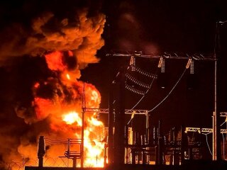 Российские удары по энергетике. Фото BBC