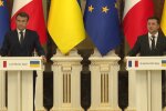 Эммануэль Макрон и Владимир Зеленский, скриншот