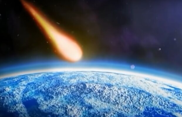 Скрин, видео YouTube астероид