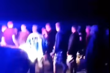 На Рівненщині два села бились дві доби поспіль, скрін з відео