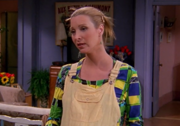 Лиза Кудроу в роли Фиби Буфе, кадр из сериала "Друзья"