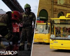 Наслідки обстрілу Києва 19 липня — громадський транспорт