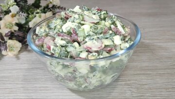 Весенние витаминные салаты: фото скрин Ютуб