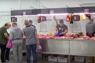 Продажа мяса. Фото: скрин youtube