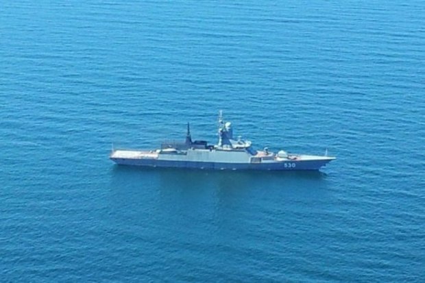   Біля берегів Латвії помітили російський військовий корабель