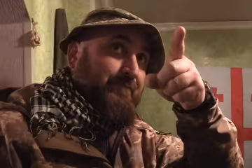 Грузинский военный, скриншот: Youtube