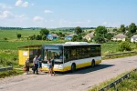 Пригородный автобус на маршруте