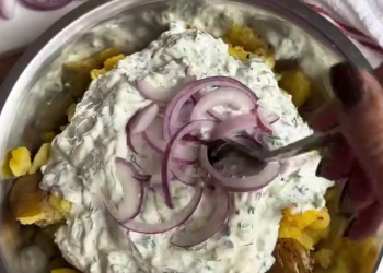 Картофельный салат, кадр из видео