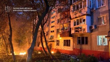 Наслідки обстрілу Запоріжжя: понівечені балкони