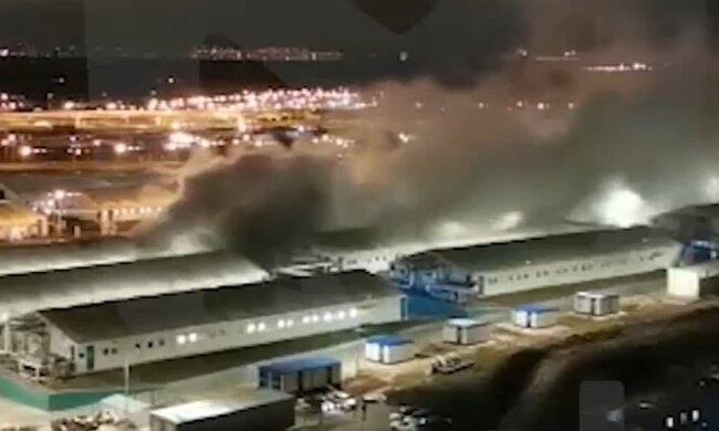 вибух у лікарні Комунарки, скріншот з відео