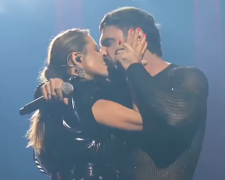 Поцілунок Могилевської та Козловського, кадр з відео