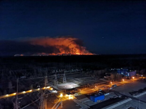 Пожежа у Чорнобилі, фото з вільних джерел