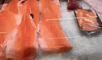 Рыба на прилавке. Фото: скриншот с видео