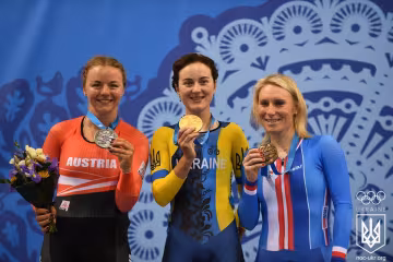 Ганна Соловей тріумфально виграла велогонку на очкии і стала чемпіонкою Європейських ігор