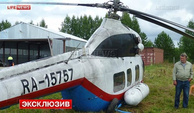 В Росії впав черговий вертоліт (фото)