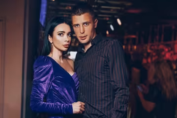 Анна Кравец с мужем Артемом