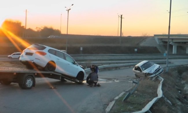 Пьяный водитель под Уманью протаранил полицейского
