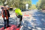 Островок безопасности и смена приоритета движения на перекрестке в Одессе