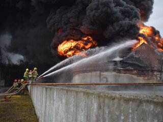 Пожежа в Рівненській області, фото: голова ОДА