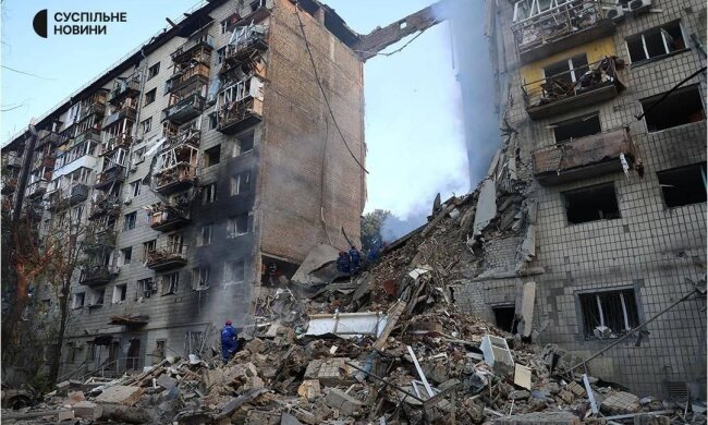 наслідки ракетно-дронового удару по Києву 17.06.2025