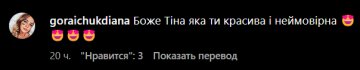 Коментарі до посту Тіни Кароль. Фото: instagram