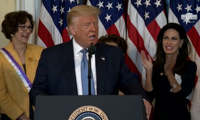 Дональд Трамп, скриншот с видео