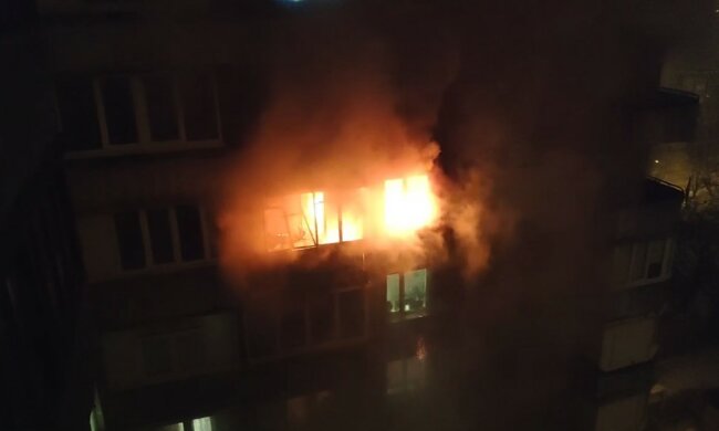 пожежа в Харкові, скріншот з відео
